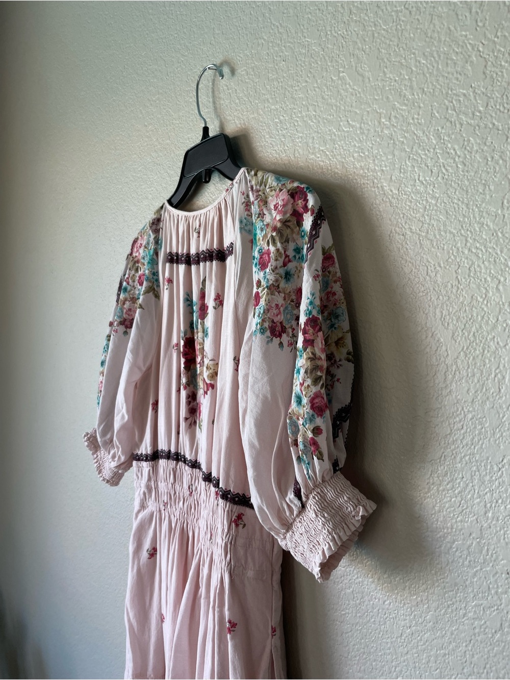 Anthropologie Somerset Puff-Sleeve Maxi Dress Petite M Cotton - Picture 9 of 9